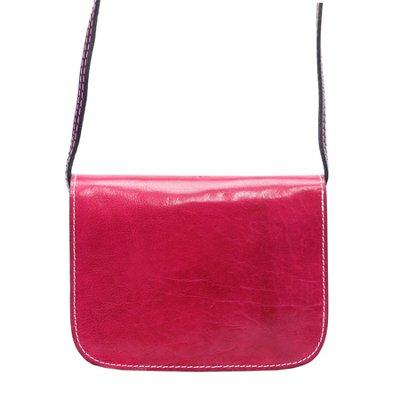 Florence torebka listonoszka skóra naturalna różowy