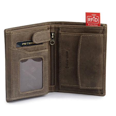 Portfel męski skórzany skóra naturalna  Peterson