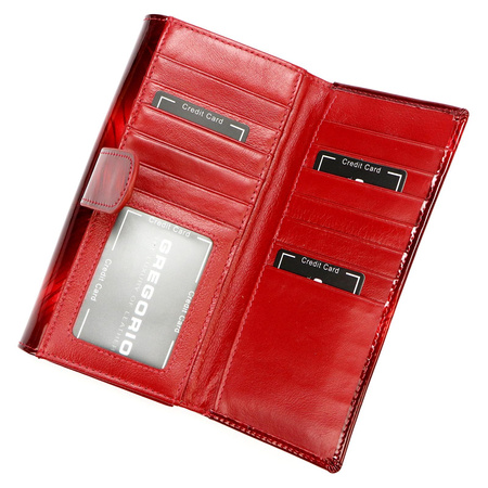 Portfel damski skóra naturalna skórzany Gregorio