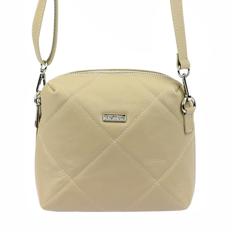 MiaMore torebka listonoszka skóra naturalna beżowy