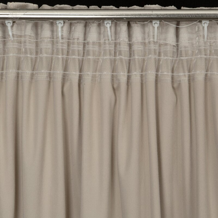 ZASŁONA GOTOWA NADIA NA TAŚMIE 140 X 300 CM BEŻOWY