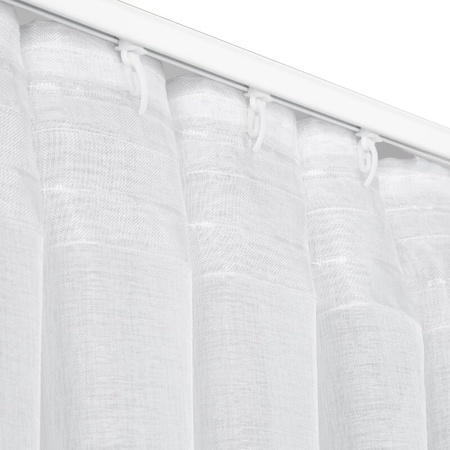 FIRANA GOTOWA LAYLA NA TAŚMIE 140 X 300 CM BIAŁY