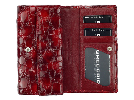 Gregorio portmonetka skóra naturalna wielokolorowy kobieta