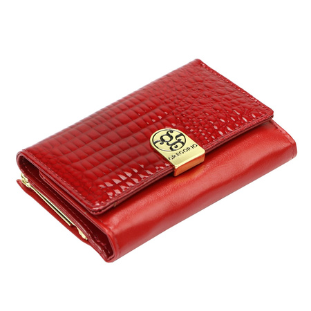 Portfel damski skóra naturalna skórzany Gregorio 