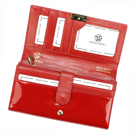 Portfel damski skórzany skóra naturalna Gregorio