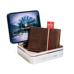 Portfel męski skórzany skóra naturalna  Peterson