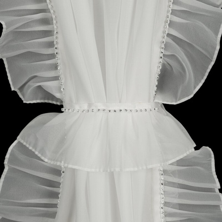 FIRANA GOTOWA KATHY NA TAŚMIE 140 X 270 CM BIAŁY