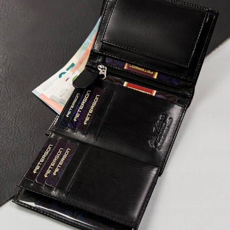 Portfel męski skórzany skóra naturalna  Peterson