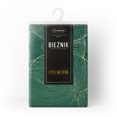 OBRUS BLINK 16 35 X 220 CM CIEMNOZIELONY