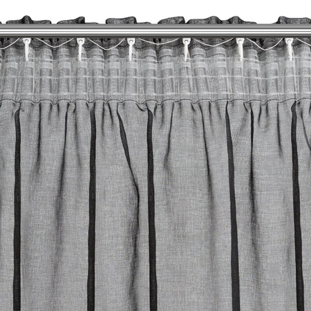 FIRANA GOTOWA CARLI NA TAŚMIE 140 X 270 CM CZARNY