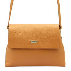 MiaMore torebka listonoszka skóra naturalna beżowy