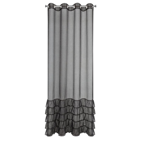 FIRANA GOTOWA CARLI 140 X 250 CM CZARNY