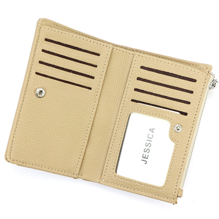 Portfel damski skórzany skóra ekologiczna Jessica 