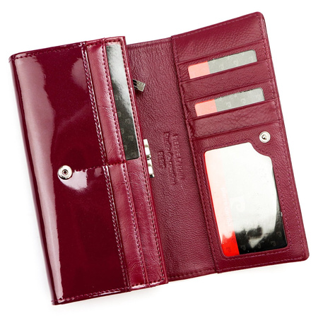 Portfel damski skóra naturalna + skóra ekologiczna Pierre Cardin