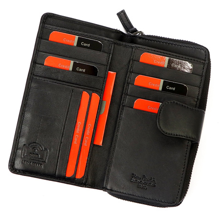 Portfel damski skórzany skóra naturalna Pierre Cardin