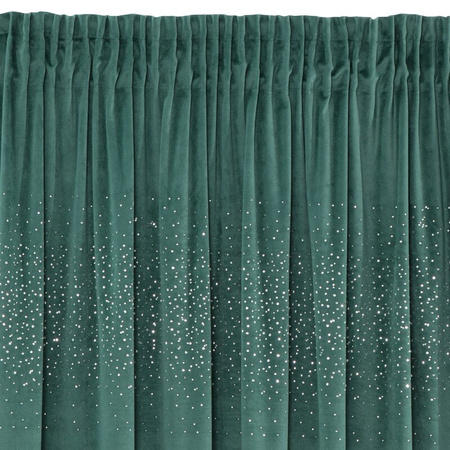 ZASŁONA GOTOWA AURORA NA TAŚMIE 140 X 270 CM CIEMNOTURKUSOWY
