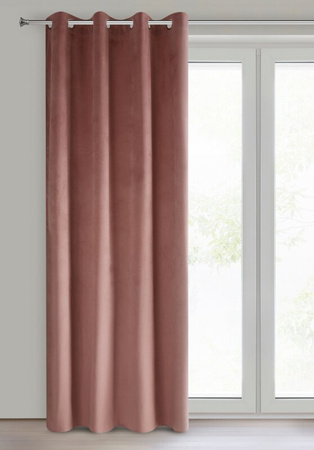 ZASŁONA GOTOWA PIERRE 140 X 250 CM CIEMNORÓŻOWY