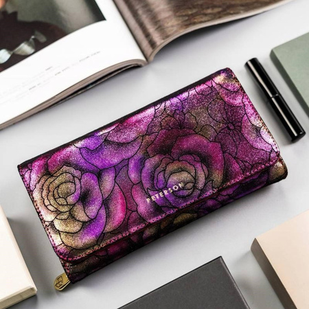 Portfel damski skórzany skóra naturalna  Peterson 