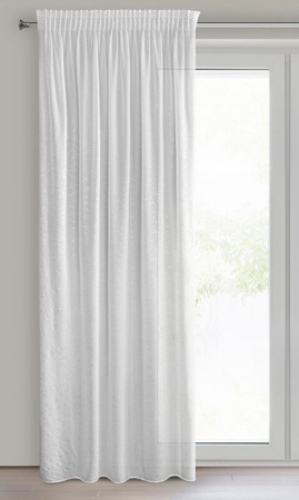 FIRANA GOTOWA ROXI NA TAŚMIE 140 X 270 CM BIAŁY