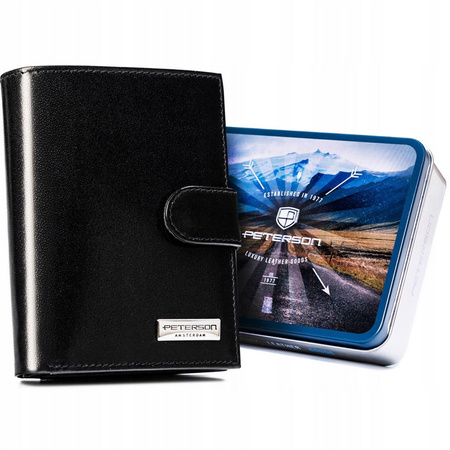 Portfel męski skórzany skóra naturalna  Peterson