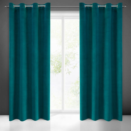 ZASŁONA GOTOWA MILO 140 X 250 CM CIEMNOTURKUSOWY