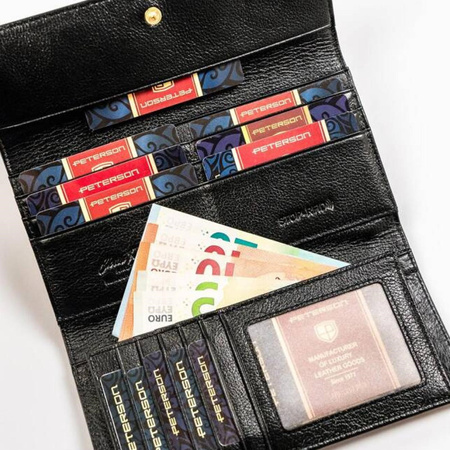 Portfel damski skóra naturalna skórzany Peterson
