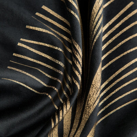 Zasłona gotowa czarna na przelotki 140X250 