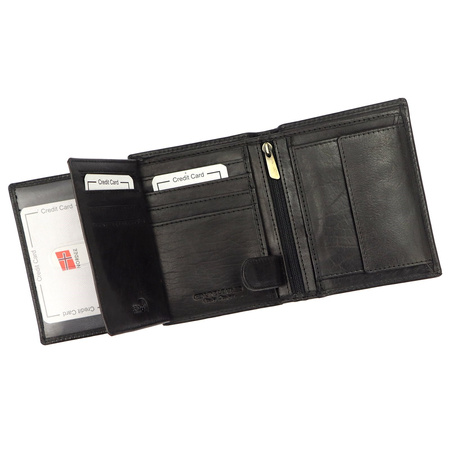 Portfel męski skórzany skóra naturalna Nordee