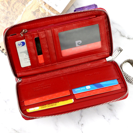 Portfel damski skóra naturalna skórzany Pierre Cardin