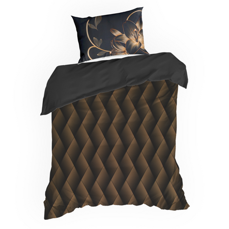 Komplet pościeli z makosatyny z nadrukiem