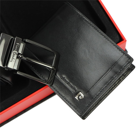 Zestaw na prezent dla mężczyzny portfel i pasek męski skórzany Pierre Cardin