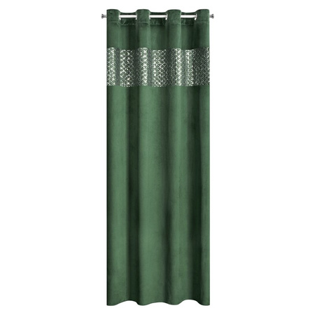 ZASŁONA GOTOWA MARGOT 140 X 250 CM CIEMNOZIELONY