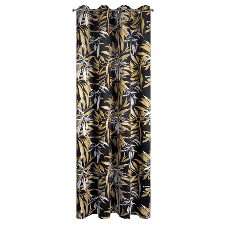 ZASŁONA GOTOWA ZOJA 140 X 250 CM CZARNY