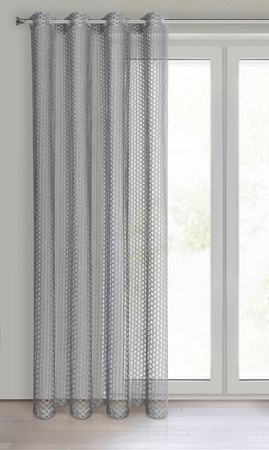 FIRANA GOTOWA AIDEN 140 X 250 CM SREBRNY