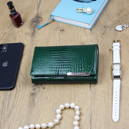 Portfel damski skóra naturalna skórzany Gregorio 