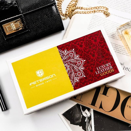 Portfel damski skórzany skóra naturalna Peterson