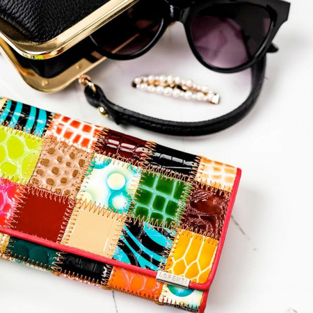 Portfel damski skórzany skóra naturalna Lorenti