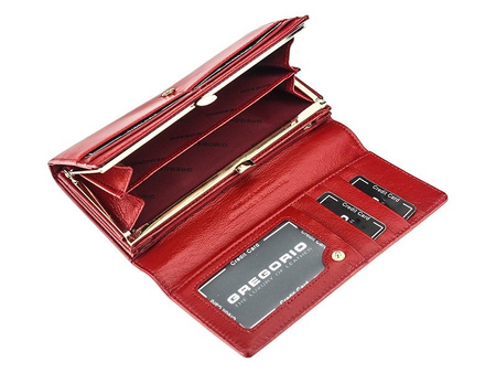 Portfel damski skórzany skóra naturalna Gregorio 