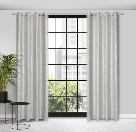 ZASŁONA GOTOWA BLANKA 140 X 250 CM SREBRNY