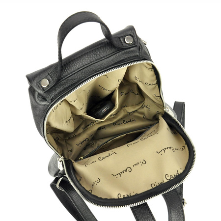 Plecak damski skórzany skóra naturalna Pierre Cardin