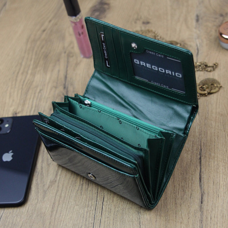 Portfel damski skórzany skóra naturalna Gregorio 