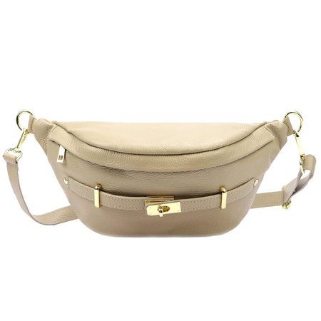 Torebka torebki skórzana saszetka nerka skóra naturalna Luka damska