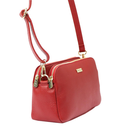 MiaMore torebka listonoszka skóra naturalna szary