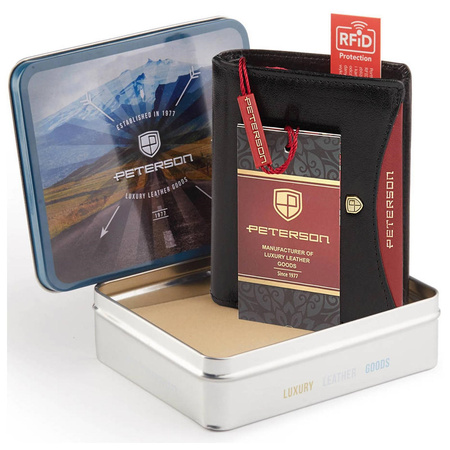Portfel męski skórzany skóra naturalna  Peterson