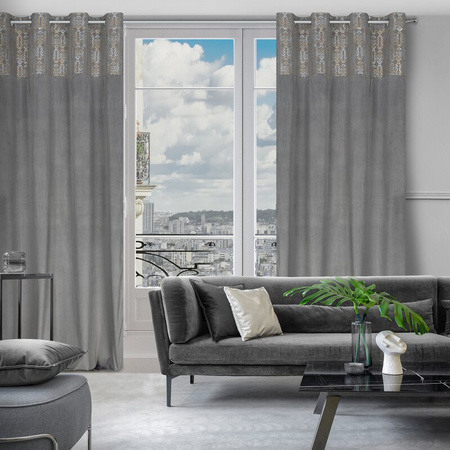 ZASŁONA GOTOWA LIZA 140 X 250 CM STALOWY