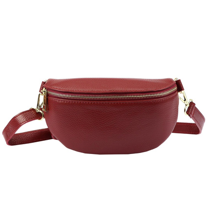 Saszetka nerka damska skórzana skóra naturalna Patrizia