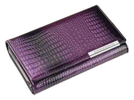 Portfel damski skóra naturalna skórzany Gregorio 