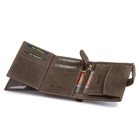 Portfel męski skórzany skóra naturalna Peterson