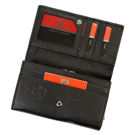 Portfel damski skórzany skóra naturalna Pierre Cardin 