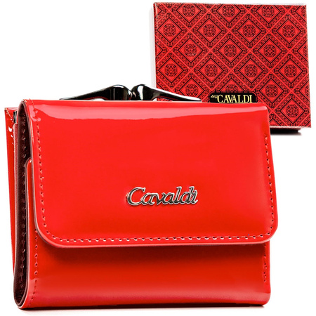 Portfel damski skórzany skóra naturalna + skóra ekologiczna Cavaldi